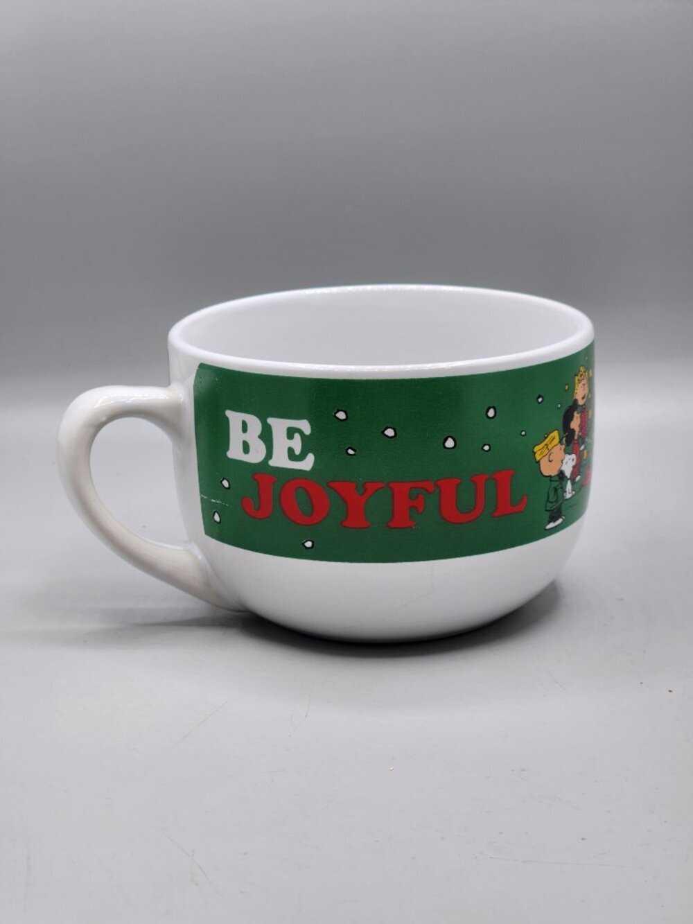Peanuts Be Joyful 22 oz Christmas Mug Snoopy Charlie Brown Holiday Collectable - Picture 4 of 11